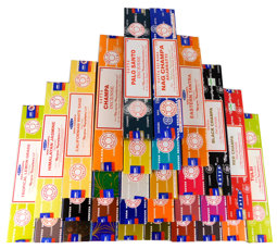 Zeige Details für Satya Räucherstäbchen Set, Nag Champa Riesen-Set, 30 zufällige Düfte a 15g Bild von Satya Räucherstäbchen Set, Nag Champa Riesen-Set, 30 zufällige Düfte a 15g