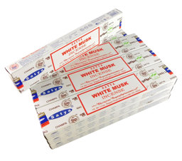 Zeige Details für Satya Räucherstäbchen White Musk,12 Packs a 15g Bild von Satya Räucherstäbchen White Musk,12 Packs a 15g