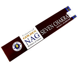 Zeige Details für Räucherstäbchen Golden Nag Seven Chakra von Vijayshree 15g Packung. Ca. 15 Incence Sticks Bild von Räucherstäbchen Golden Nag Seven Chakra von Vijayshree 15g Packung. Ca. 15 Incence Sticks