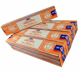 Zeige Details für Satya Räucherstäbchen Greetings 12 Packs a 15g Bild von Satya Räucherstäbchen Greetings 12 Packs a 15g