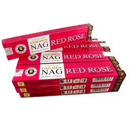Zeige Details für Vijayshree Räucherstäbchen Golden Nag Red Rose 12 Packs a 15g Bild von Vijayshree Räucherstäbchen Golden Nag Red Rose 12 Packs a 15g