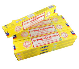 Zeige Details für Satya Räucherstäbchen Divine Blessings, 12 Packs a 15g Bild von Satya Räucherstäbchen Divine Blessings, 12 Packs a 15g