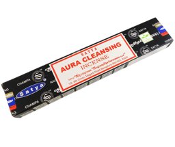 Zeige Details für Räucherstäbchen Aura Cleansing von Satya 15g Packung. Ca. 15 Incence Sticks Bild von Räucherstäbchen Aura Cleansing von Satya 15g Packung. Ca. 15 Incence Sticks