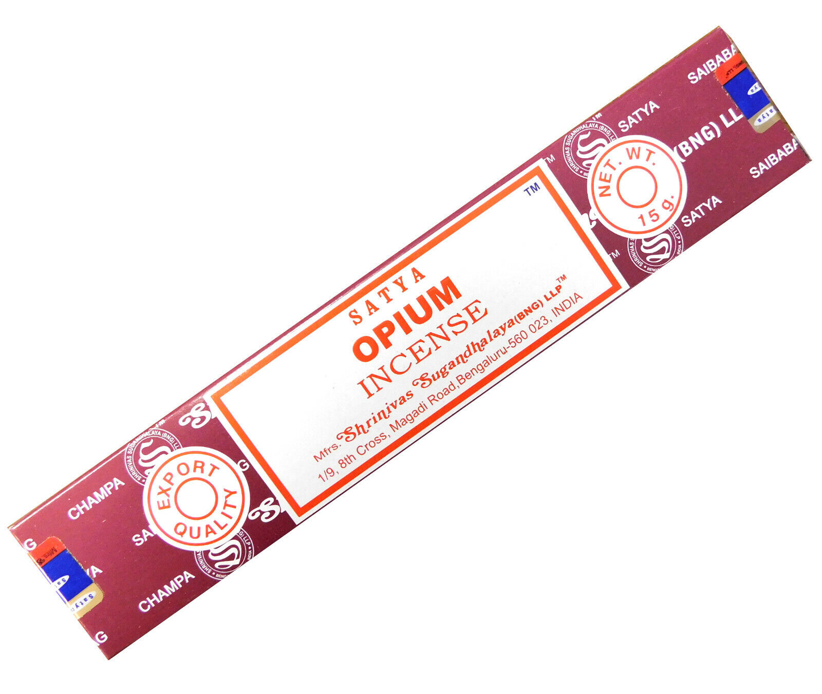 Bild von Räucherstäbchen Opium von Satya 15g Packung. Ca. 15 Incence Sticks