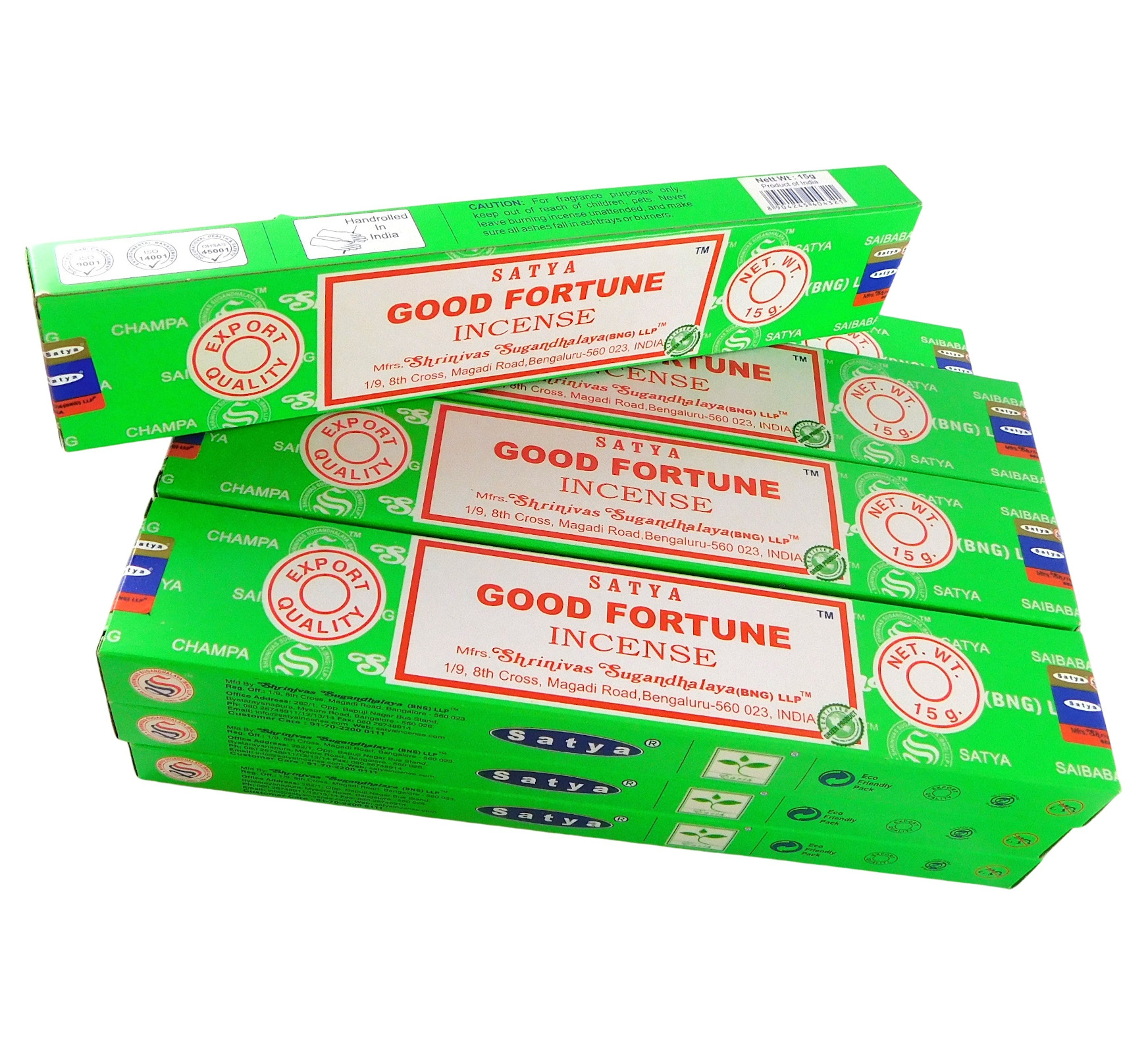 Satya Räucherstäbchen Good Fortune, 12 Packs a 15g