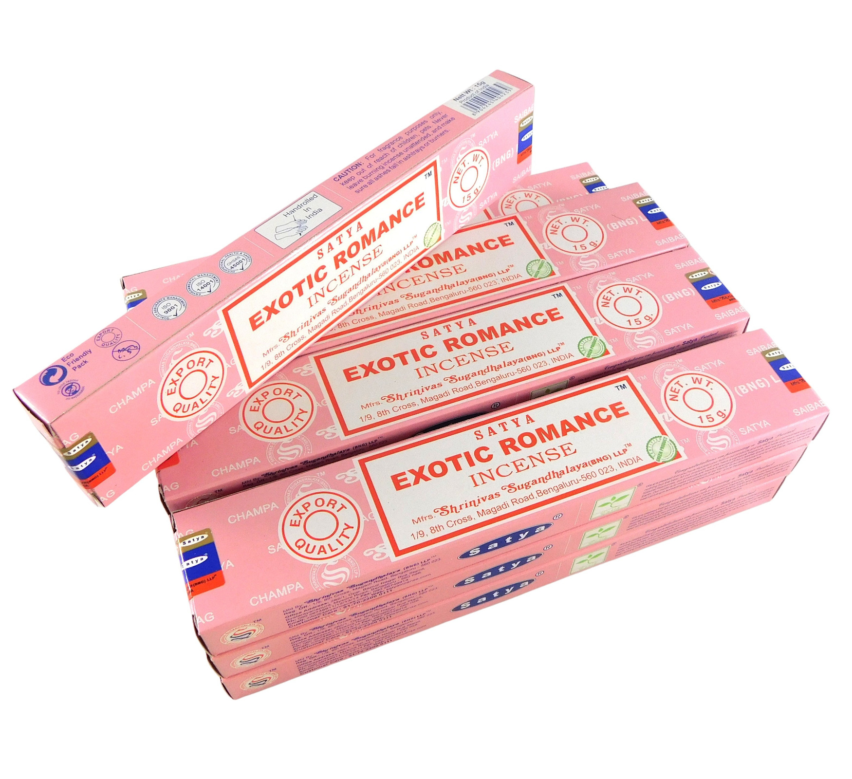 Bild von Satya Räucherstäbchen Exotic Romance, 12 Packs a 15g