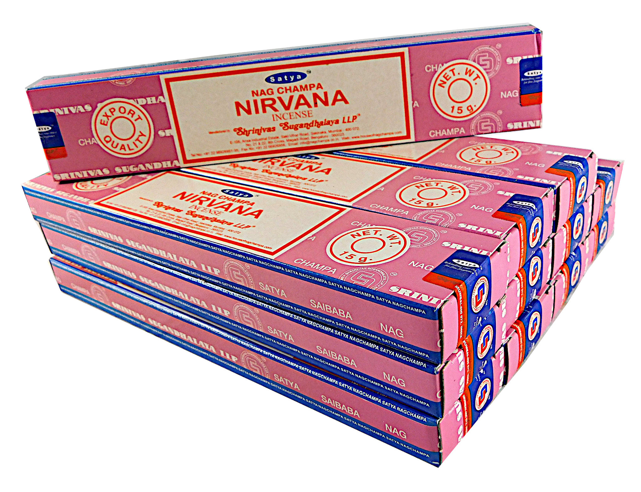 Bild von Satya Räucherstäbchen Nirvana Räucherwerk 12 Packs a 15g