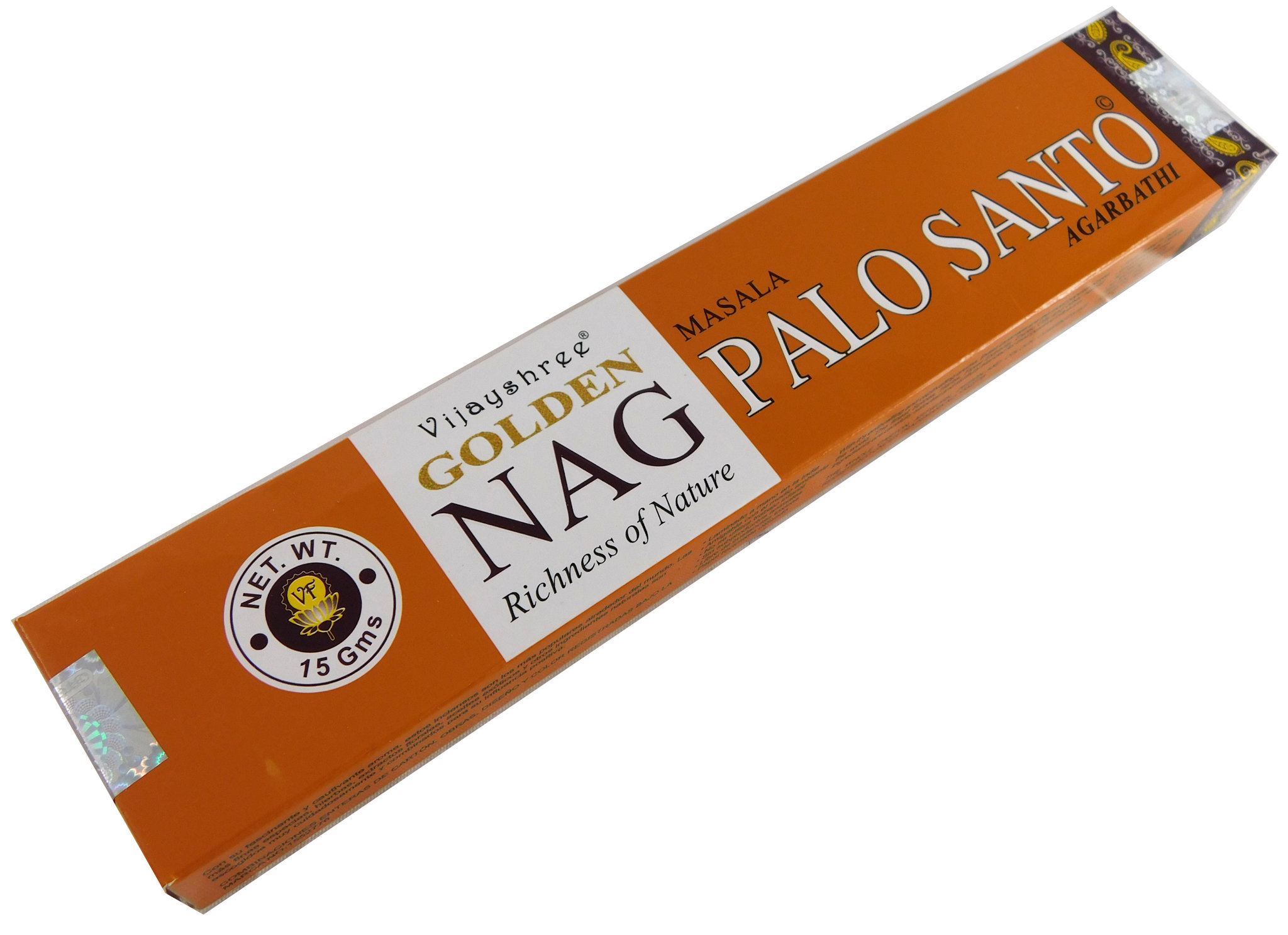 Bild von Räucherstäbchen Golden Nag Palo Santo von Vijayshree 15g Packung. Ca. 15 Incence Sticks