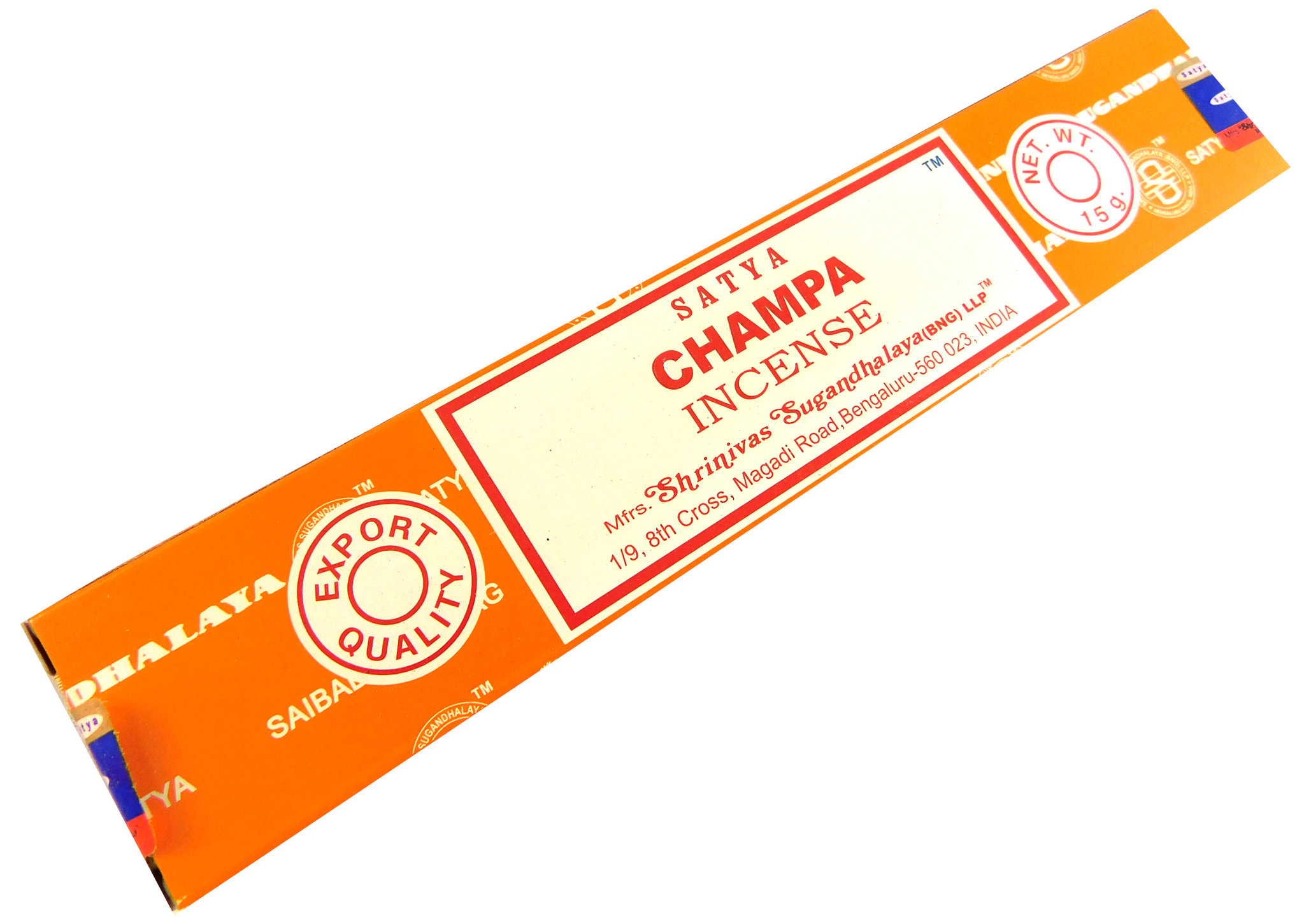Bild von Räucherstäbchen Champa von Satya 15g Packung. Ca. 15 Incence Sticks