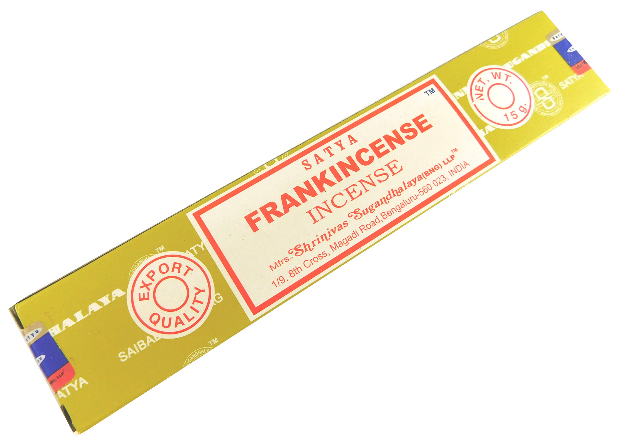 Bild von Räucherstäbchen Frankincense von Satya 15g Packung. Ca. 15 Incence Sticks