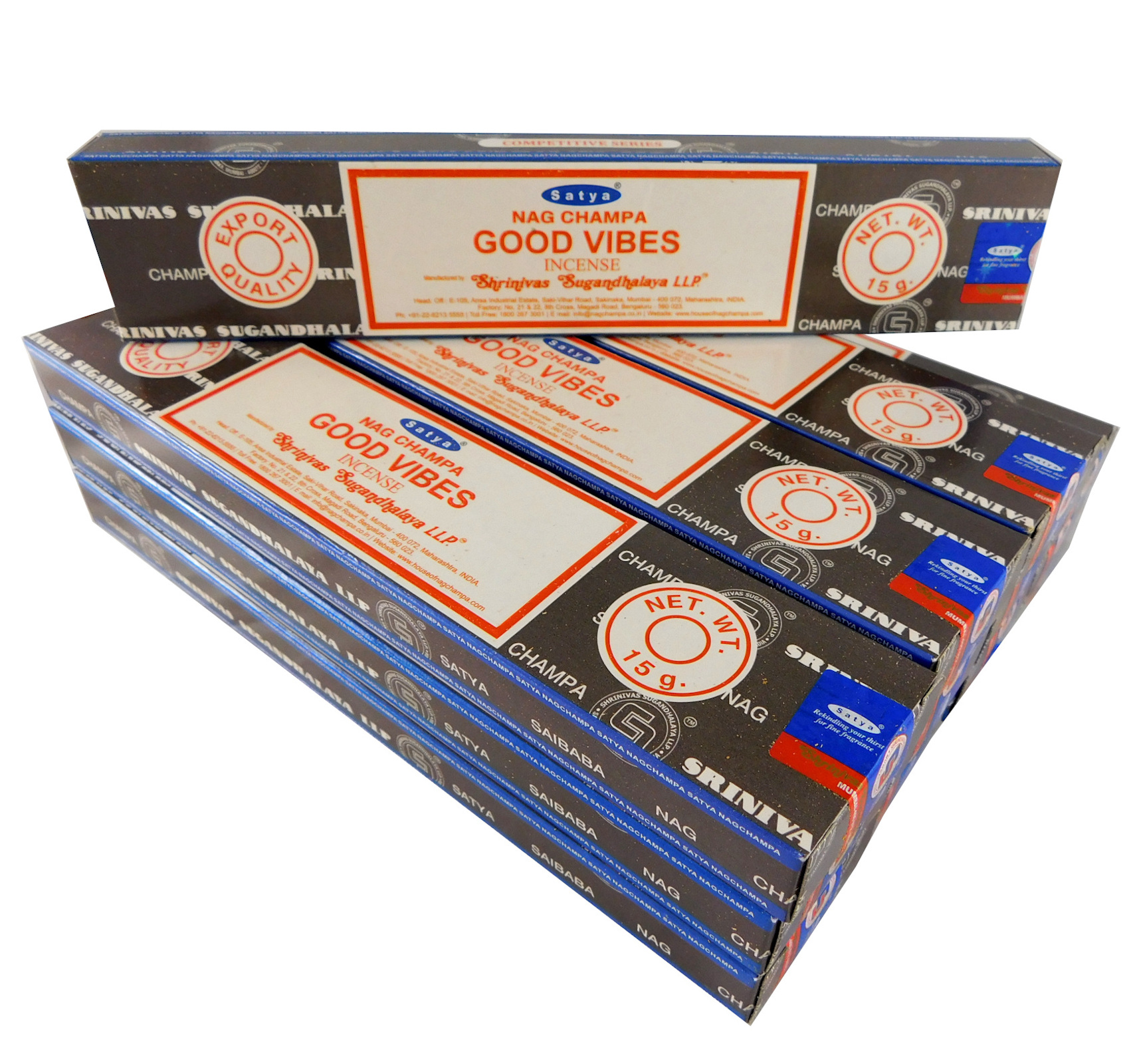 Bild von Satya Räucherstäbchen  Good Vipes 12 Packs a 15g