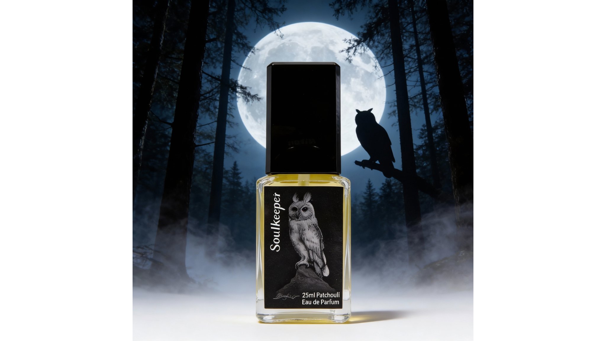 Bild von Sowlkeeper (Owl de Parfum) - Patchouli & cremiges Sandelholz EDP Unisex | Eulen-Parfum