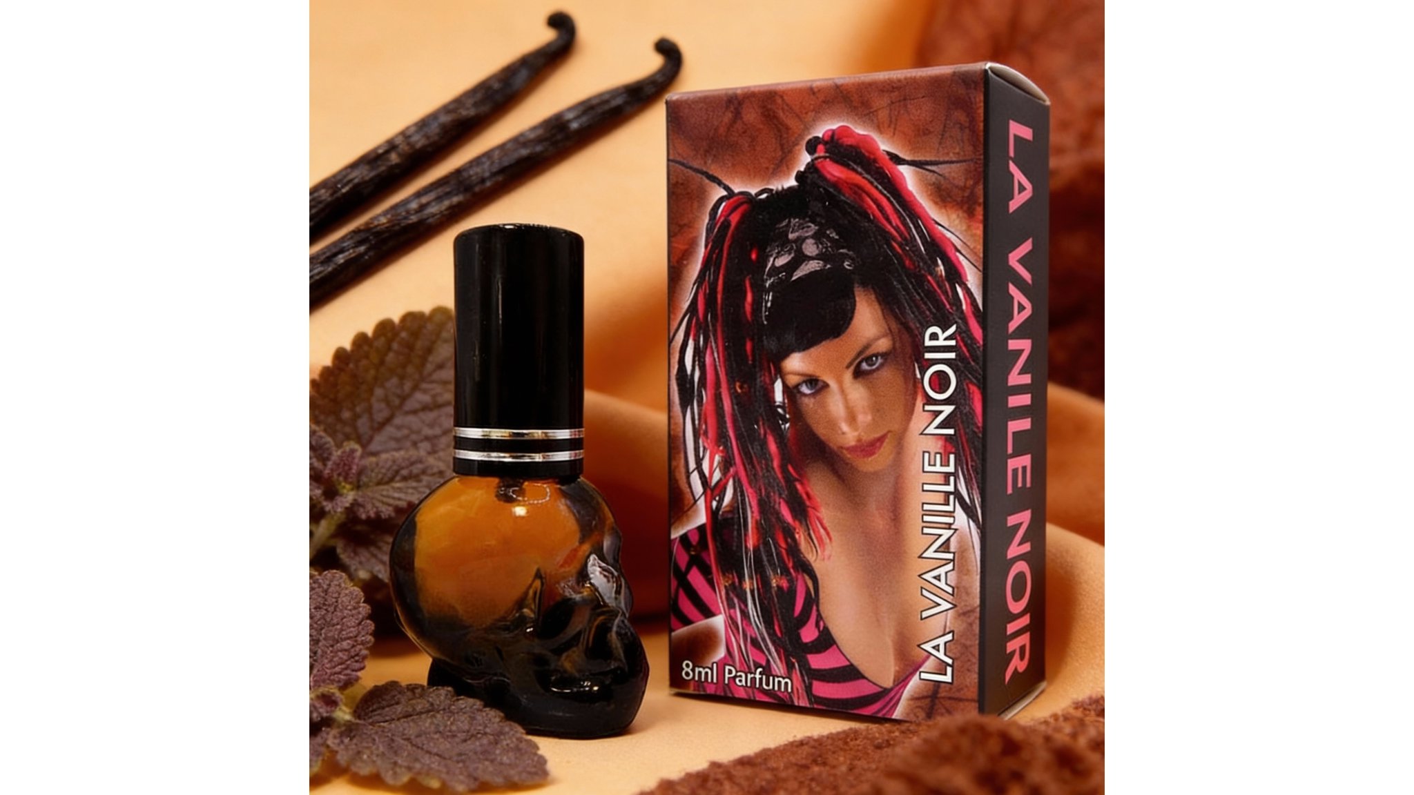 Bild von Patchouli La Vanille Noir - 8 ml Skull Sprühflakon