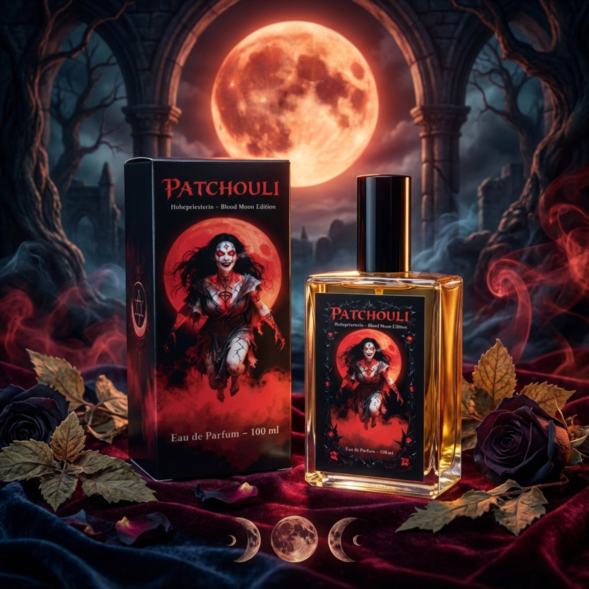 Bild von Patchouli Natur Blood Moon Edition.100 ml · Limitiert auf 666 Flaschen