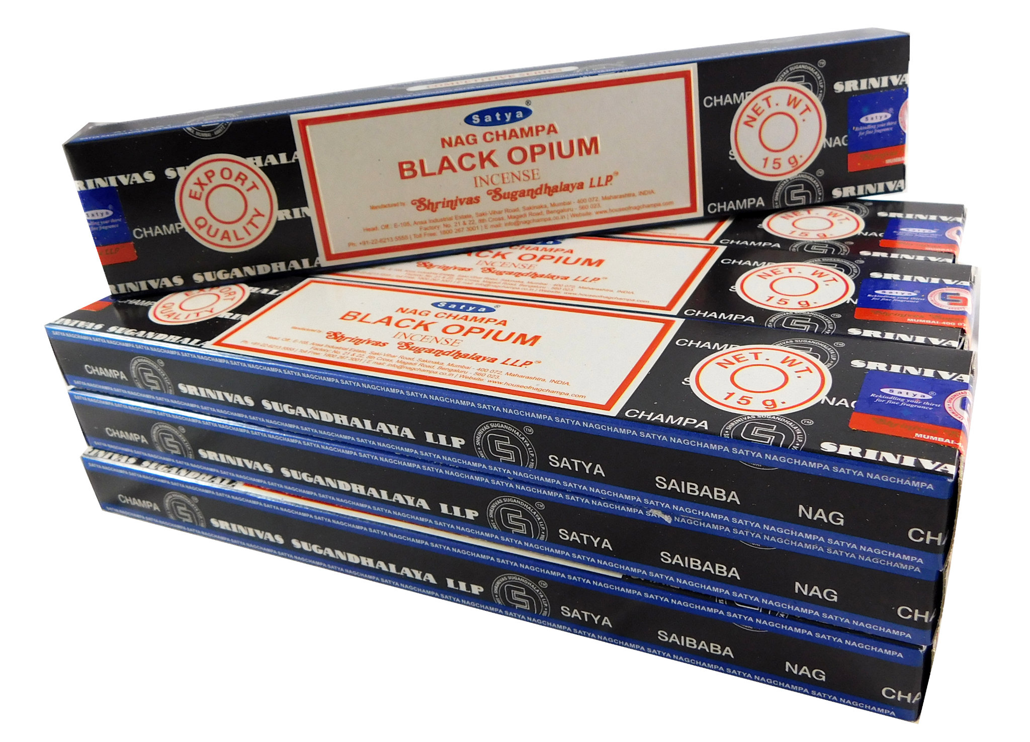 Satya Räucherstäbchen Black Opium 12 Packs a 15g, Bild 2
