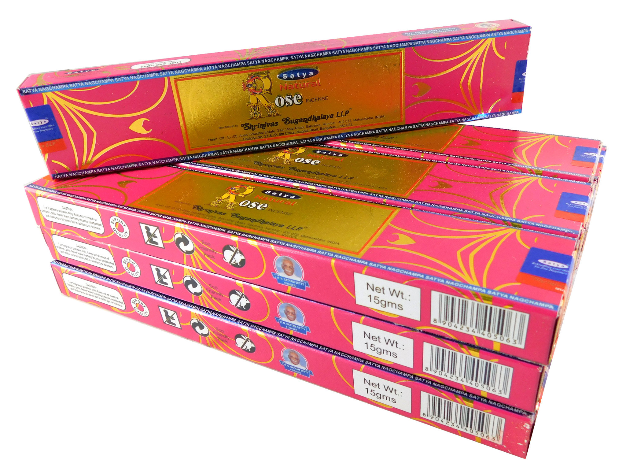 Satya Räucherstäbchen Natural Rose 12 Packs a 15g, Bild 2