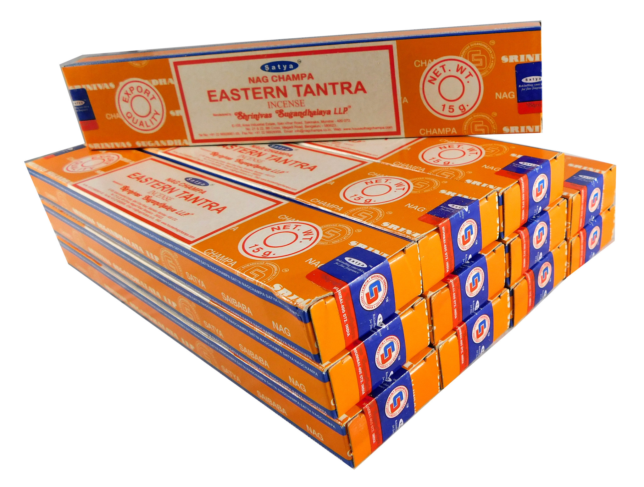 Satya Räucherstäbchen Eastern Tantra 12 Packs a 15g