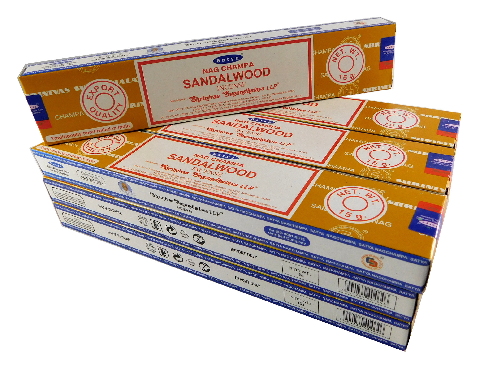 Satya Räucherstäbchen Sandalwood 12 Packs a 15g, Bild 2