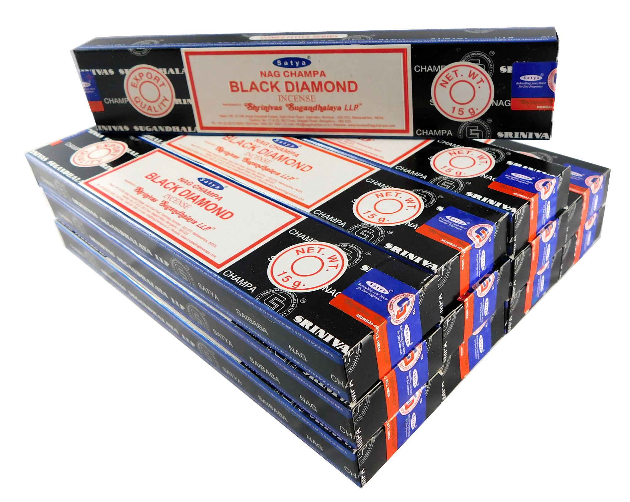 Satya Räucherstäbchen Black Diamond 12 Packs a 15g, Bild 2