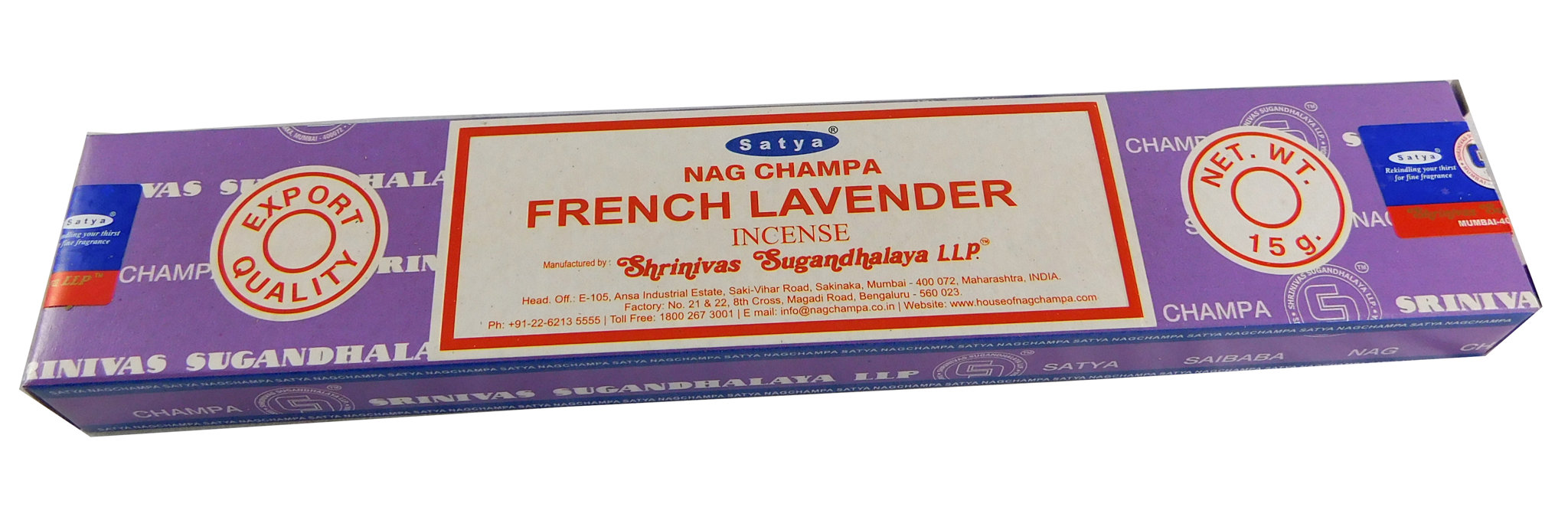 Räucherstäbchen French Lavender von Satya 15g Packung. Ca. 15 Incence Sticks, Bild 2