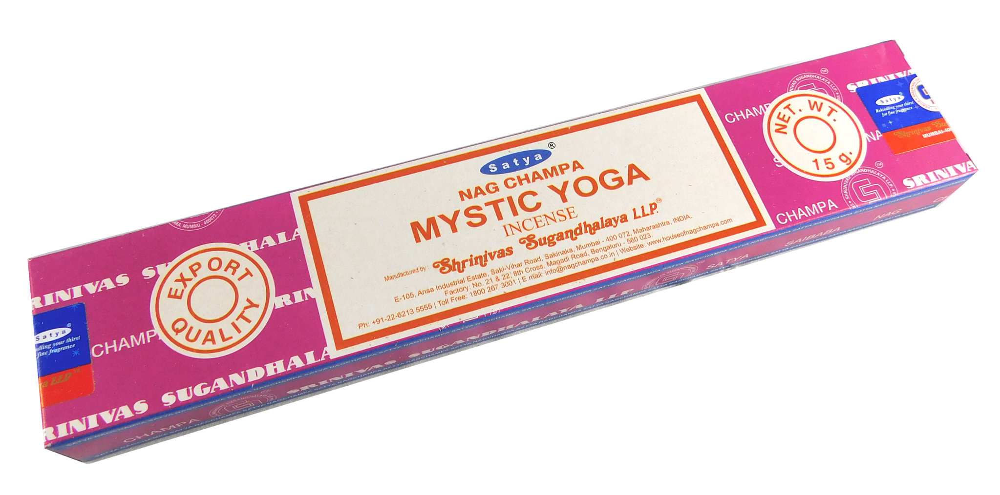 Räucherstäbchen Mystic Yoga von Satya 15g Packung. Ca. 15 Incence Sticks, Bild 2