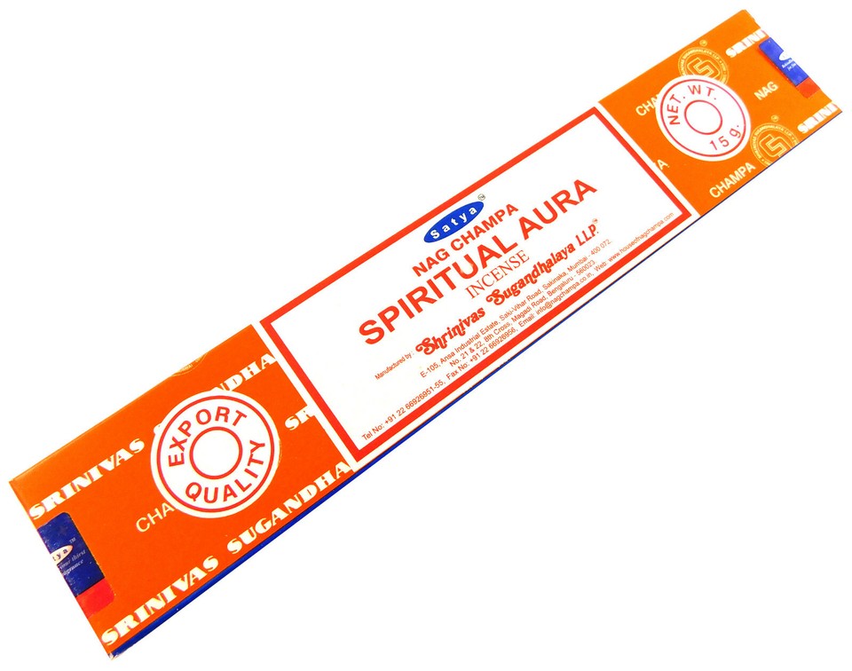 Räucherstäbchen Spiritual Aura von Satya 15g Packung. Ca. 15 Incence Sticks